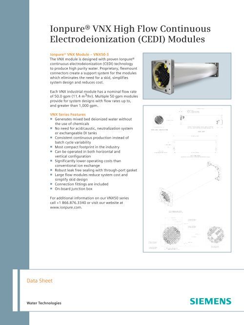Cedi Module Failure VNX50-3 CEDI Module Datasheet - Siemens
