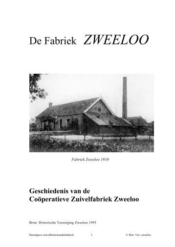 Zweeloo - Zuivelhistorie Nederland
