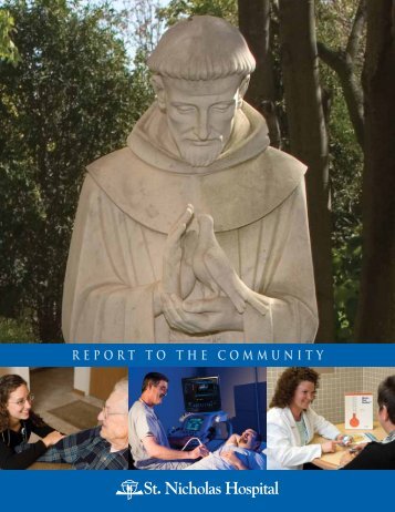 REPORT TO THE COMMUNITY - St. Nicholas Hospital