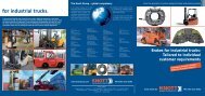 Brakes for industrial trucks - Knott