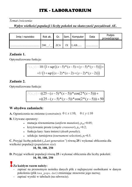 ITK - LABORATORIUM