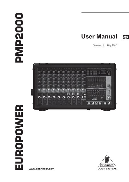 EUROPOWER PMP2000 - zZounds.com