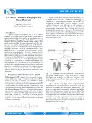 Optical Coherence Tomography for Tissue Diagnosis