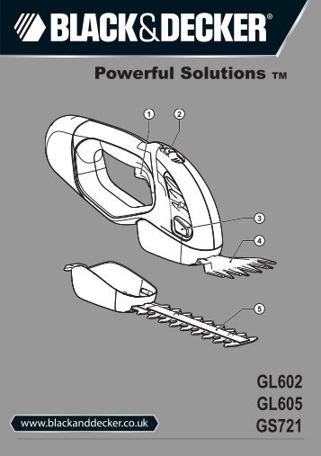 Instruction Manual - Service - Black & Decker