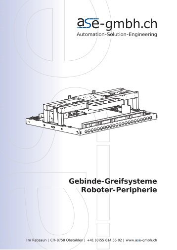 Gebinde-Greifsysteme Roboter-Peripherie - ASE ...