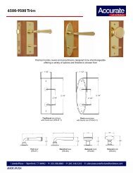 Accurate 9000/9100 Mortise/Specialty Locks