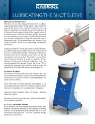 LUBRICATING THE SHOT SLEEVE - Castool Tooling Systems