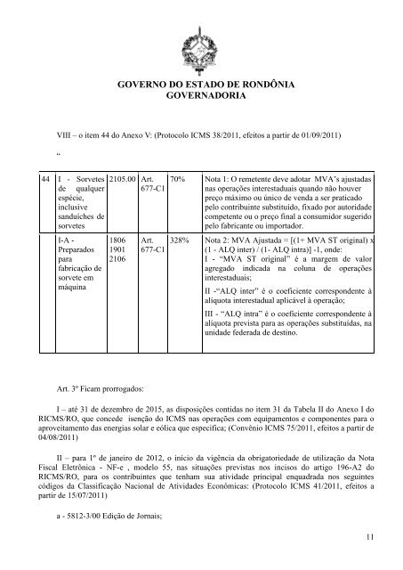 Decreto 16404/2011 - SEFIN