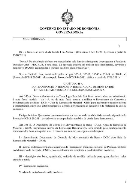 Decreto 16404/2011 - SEFIN