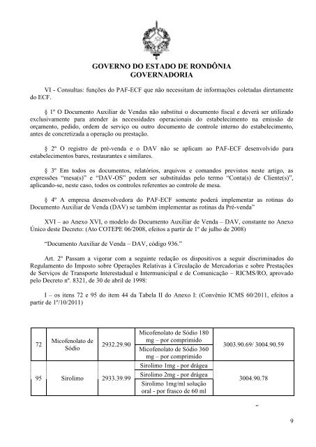 Decreto 16404/2011 - SEFIN