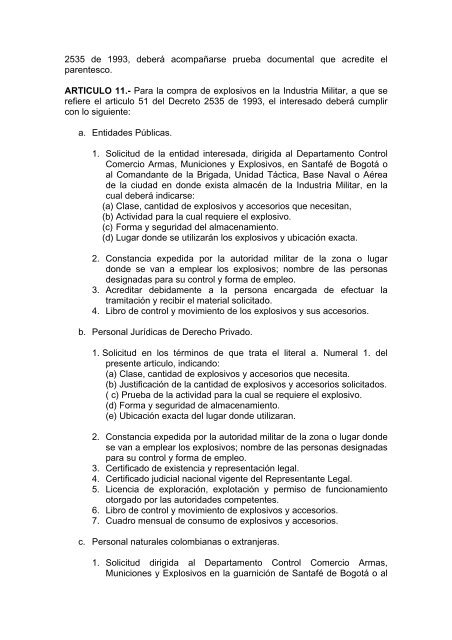 DECRETO 1809 (3 AGOSTO DE 1994) "Por el cual se ... - VERTIC