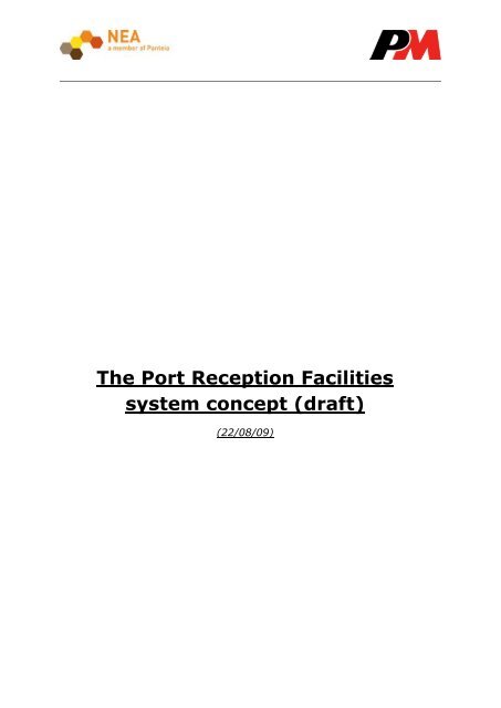 The Port Reception Facilities system concept (draft)