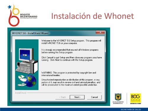 Instalación - Secretaría Distrital de Salud