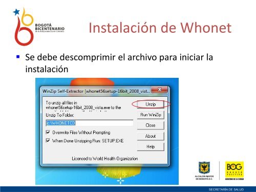 Instalación - Secretaría Distrital de Salud