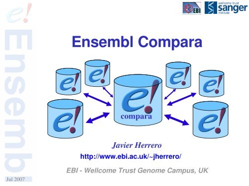 Ensembl Compara - CNB - Protein Design Group