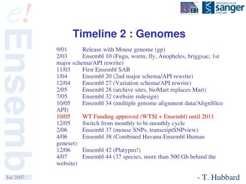 Ensembl Compara - CNB - Protein Design Group