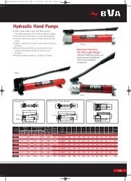 BVA Hydraulic Pumps - Rigmarine