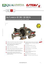 DS - Fluidistor Gas Flowmeter GD 300 Ex/GD 500 Ex ... - AquaLimpia