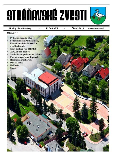 Zvesti 2/2013 - Obec StrÃ¡Åavy