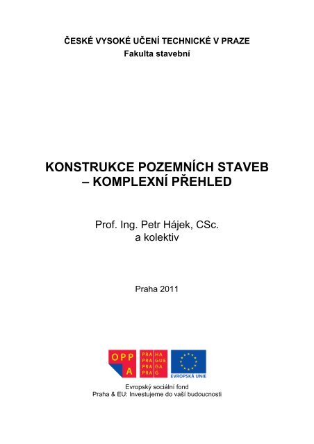 Hájek, P. a kol.: Konstrukce pozemních staveb - komplexní přehled