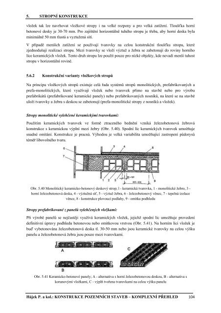 Hájek, P. a kol.: Konstrukce pozemních staveb - komplexní přehled