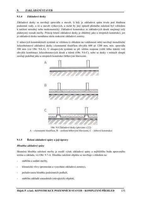 Hájek, P. a kol.: Konstrukce pozemních staveb - komplexní přehled
