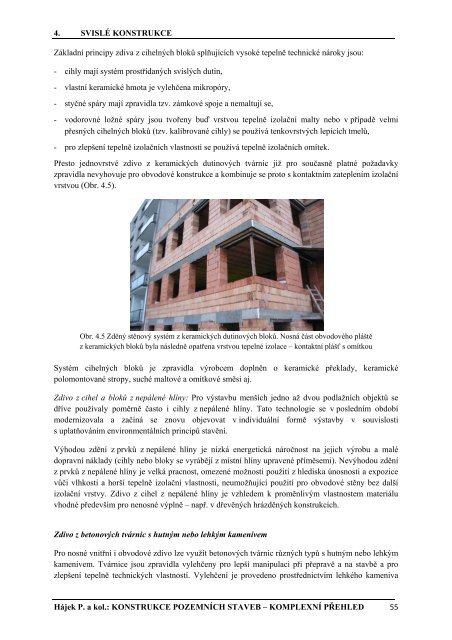 Hájek, P. a kol.: Konstrukce pozemních staveb - komplexní přehled