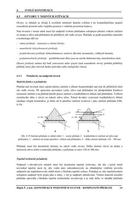 Hájek, P. a kol.: Konstrukce pozemních staveb - komplexní přehled