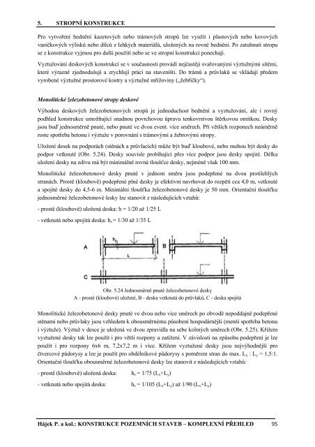 Hájek, P. a kol.: Konstrukce pozemních staveb - komplexní přehled