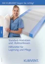 Standard-Matratzen und -Rollstuhlkissen Hilfsmittel fÃ¼r Lagerung ...