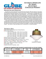 automatic sprinklers gl series adjustable concealed pendent