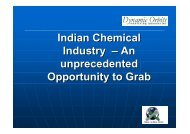 Indian Chemical Industry â An unprecedented Opportunity to ... - cacci