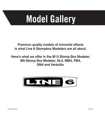 The Line 6 Stompbox Model Gallery