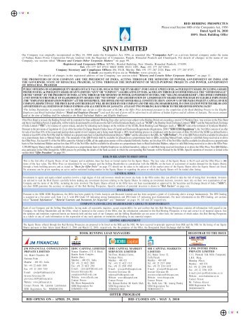 SJVN LIMITED - IDBI Capital