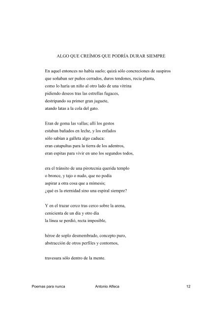 poemas para nunca - Publicatuslibros.com