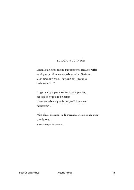 poemas para nunca - Publicatuslibros.com