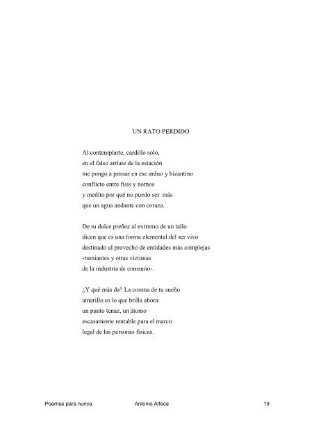 poemas para nunca - Publicatuslibros.com