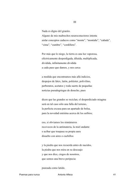 poemas para nunca - Publicatuslibros.com