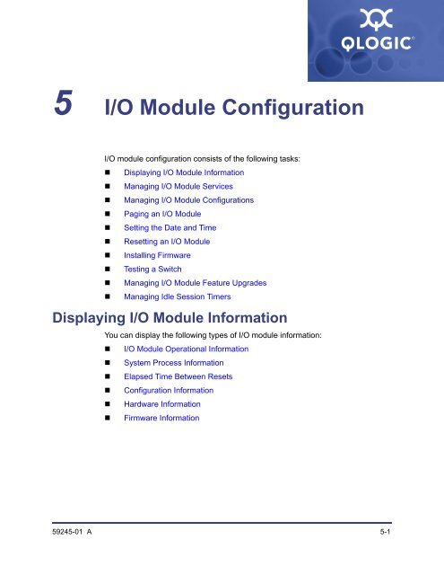 QLogic 8 Gb Intelligent Pass-thru Module for IBM BladeCenter ...