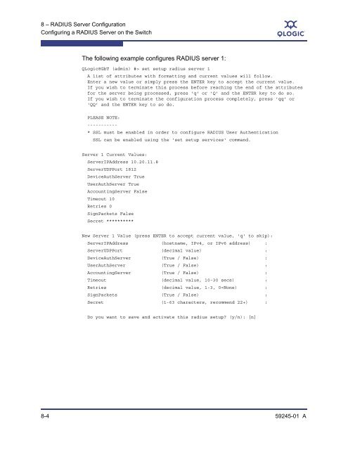 QLogic 8 Gb Intelligent Pass-thru Module for IBM BladeCenter ...