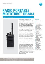 RADIO PORTABLE MOTOTRBOâ¢ DP3441 - mobile team