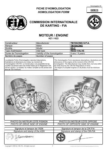 MOTEUR / ENGINE - TM Racing