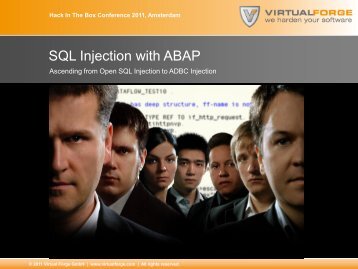 SQL Injection with ABAP - Virtual Forge