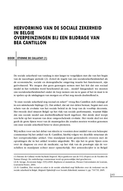 Nummer 3/2006 (.pdf) - FOD Sociale Zekerheid