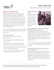 Breast Cancer Facts - Susan G. Komen for the Cure