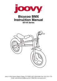 Bicycoo BMX Instruction Manual - Joovy