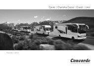 Carver | Charisma Classic | Cruiser | Liner - Concorde Campers