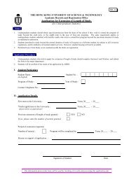 Application for Extension of Length of Study - Ab.ust.hk - The Hong ...