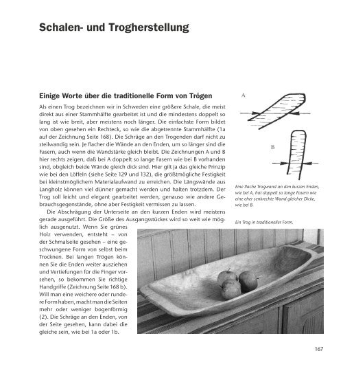 Schalen- und Trogherstellung - Holzwerken