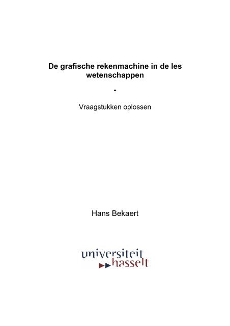 Vraagstukken in de Fysica sneller oplossen met de grafische ...
